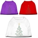 Christmas Tree Rhinestone Dog Shirt  - mir-tree-tankR-ETA