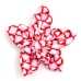 Colorblock Hearts Red Flower    - wd-colorblockheartsred