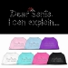 Dear Santa Rhinestone Princess Dog Shirt  - mir-dearsantarhineB-5QN