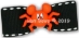 Dog Bows - Mickey is a Spider - hb-mickeyL-FUR