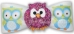 Dog Bows - Wise Owl - hb-wiseowlF-675