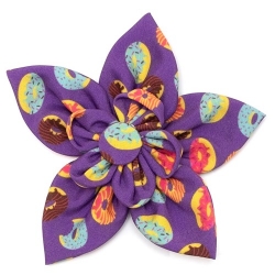 Donuts Collar Flower   Roxy & Lulu, wooflink, susan lanci, dog clothes, small dog clothes, urban pup, pooch outfitters, dogo, hip doggie, doggie design, small dog dress, pet clotes, dog boutique. pet boutique, bloomingtails dog boutique, dog raincoat, dog rain coat, pet raincoat, dog shampoo, pet shampoo, dog bathrobe, pet bathrobe, dog carrier, small dog carrier, doggie couture, pet couture, dog football, dog toys, pet toys, dog clothes sale, pet clothes sale, shop local, pet store, dog store, dog chews, pet chews, worthy dog, dog bandana, pet bandana, dog halloween, pet halloween, dog holiday, pet holiday, dog teepee, custom dog clothes, pet pjs, dog pjs, pet pajamas, dog pajamas,dog sweater, pet sweater, dog hat, fabdog, fab dog, dog puffer coat, dog winter ja