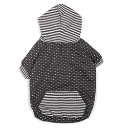 Dot/Stripe Hoodie - Gray kosher, hanukkah, toy, jewish, toy, puppy bed,  beds,dog mat, pet mat, puppy mat, fab dog pet sweater, dog swepet clothes, dog clothes, puppy clothes, pet store, dog store, puppy boutique store, dog boutique, pet boutique, puppy boutique, Bloomingtails, dog, small dog clothes, large dog clothes, large dog costumes, small dog costumes, pet stuff, Halloween dog, puppy Halloween, pet Halloween, clothes, dog puppy Halloween, dog sale, pet sale, puppy sale, pet dog tank, pet tank, pet shirt, dog shirt, puppy shirt,puppy tank, I see spot, dog collars, dog leads, pet collar, pet lead,puppy collar, puppy lead, dog toys, pet toys, puppy toy, dog beds, pet beds, puppy bed,  beds,dog mat, pet mat, puppy mat, fab dog pet sweater, dog sweater, dog winte