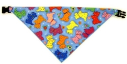 Bandana Dog Collars -Dottie Scottie wooflink, susan lanci, dog clothes, small dog clothes, urban pup, pooch outfitters, dogo, hip doggie, doggie design, small dog dress, pet clotes, dog boutique. pet boutique, bloomingtails dog boutique, dog raincoat, dog rain coat, pet raincoat, dog shampoo, pet shampoo, dog bathrobe, pet bathrobe, dog carrier, small dog carrier, doggie couture, pet couture, dog football, dog toys, pet toys, dog clothes sale, pet clothes sale, shop local, pet store, dog store, dog chews, pet chews, worthy dog, dog bandana, pet bandana, dog halloween, pet halloween, dog holiday, pet holiday, dog teepee, custom dog clothes, pet pjs, dog pjs, pet pajamas, dog pajamas,dog sweater, pet sweater, dog hat, fabdog, fab dog, dog puffer coat, dog winter jacket, dog col