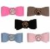 Embroidered Paws Hair Bow by Susan Lanci -Many Colors - sl-cherrieshair-clone1