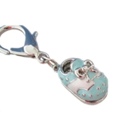 Enamel Shoe Charm - Pink or Blue wooflink, susan lanci, dog clothes, small dog clothes, urban pup, pooch outfitters, dogo, hip doggie, doggie design, small dog dress, pet clotes, dog boutique. pet boutique, bloomingtails dog boutique, dog raincoat, dog rain coat, pet raincoat, dog shampoo, pet shampoo, dog bathrobe, pet bathrobe, dog carrier, small dog carrier, doggie couture, pet couture, dog football, dog toys, pet toys, dog clothes sale, pet clothes sale, shop local, pet store, dog store, dog chews, pet chews, worthy dog, dog bandana, pet bandana, dog halloween, pet halloween, dog holiday, pet holiday, dog teepee, custom dog clothes, pet pjs, dog pjs, pet pajamas, dog pajamas,dog sweater, pet sweater, dog hat, fabdog, fab dog, dog puffer coat, dog winter jacket, dog col