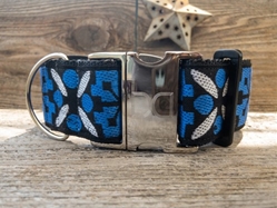 Extra Wide Moorea Dog Collar-Personalizable  wooflink, susan lanci, dog clothes, small dog clothes, urban pup, pooch outfitters, dogo, hip doggie, doggie design, small dog dress, pet clotes, dog boutique. pet boutique, bloomingtails dog boutique, dog raincoat, dog rain coat, pet raincoat, dog shampoo, pet shampoo, dog bathrobe, pet bathrobe, dog carrier, small dog carrier, doggie couture, pet couture, dog football, dog toys, pet toys, dog clothes sale, pet clothes sale, shop local, pet store, dog store, dog chews, pet chews, worthy dog, dog bandana, pet bandana, dog halloween, pet halloween, dog holiday, pet holiday, dog teepee, custom dog clothes, pet pjs, dog pjs, pet pajamas, dog pajamas,dog sweater, pet sweater, dog hat, fabdog, fab dog, dog puffer coat, dog winter jacket, dog col