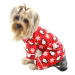 Flannel Penguins Dog Pajamas in Red or Blue - klip-penguin-pj