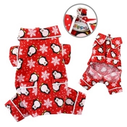 Flannel Penguins Dog Pajamas in Red or Blue wooflink, susan lanci, dog clothes, small dog clothes, urban pup, pooch outfitters, dogo, hip doggie, doggie design, small dog dress, pet clotes, dog boutique. pet boutique, bloomingtails dog boutique, dog raincoat, dog rain coat, pet raincoat, dog shampoo, pet shampoo, dog bathrobe, pet bathrobe, dog carrier, small dog carrier, doggie couture, pet couture, dog football, dog toys, pet toys, dog clothes sale, pet clothes sale, shop local, pet store, dog store, dog chews, pet chews, worthy dog, dog bandana, pet bandana, dog halloween, pet halloween, dog holiday, pet holiday, dog teepee, custom dog clothes, pet pjs, dog pjs, pet pajamas, dog pajamas,dog sweater, pet sweater, dog hat, fabdog, fab dog, dog puffer coat, dog winter jacket, dog col