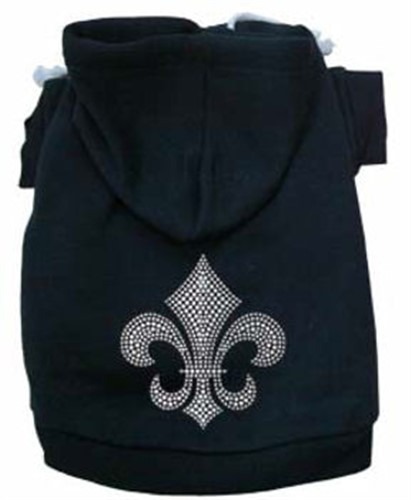 Fleur De Lis Rhinestone Dog Hoodie in Many Colors  dog coat, pet coat, dog winter coat, pet winter coat, fashion coat, dog tweed, dig handmade, pet tweed, small dog coat, small pet coat,dog harness, pet harness, dog, pet, dog boutique, pet boutique, sale dogs, pet sale, dog store, pet store, doggie couture, bloomingtails dog boutique, new dog designs, new pet design, chanel harness, chanel pet harness, chanel dog harness, dog spring designs, harness sale, harness clearance, hello doggie