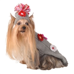 Flower Dog Sweater & Hat  puppy bed,  beds,dog mat, pet mat, puppy mat, fab dog pet sweater, dog swepet clothes, dog clothes, puppy clothes, pet store, dog store, puppy boutique store, dog boutique, pet boutique, puppy boutique, Bloomingtails, dog, small dog clothes, large dog clothes, large dog costumes, small dog costumes, pet stuff, Halloween dog, puppy Halloween, pet Halloween, clothes, dog puppy Halloween, dog sale, pet sale, puppy sale, pet dog tank, pet tank, pet shirt, dog shirt, puppy shirt,puppy tank, I see spot, dog collars, dog leads, pet collar, pet lead,puppy collar, puppy lead, dog toys, pet toys, puppy toy, dog beds, pet beds, puppy bed,  beds,dog mat, pet mat, puppy mat, fab dog pet sweater, dog sweater, dog winter, pet winter,dog raincoat, pet rain