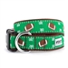 Football Field Dog Collar & Lead     - wd-football-collar
