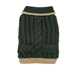 Forest Classic Cable Hand Knit Dog Sweater  - up-forestclassic-sweater