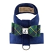 Forest Plaid Big Bow Tinkie Harness in Many Colors by Susan Lanci - sl-forestplaidtinkie