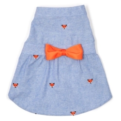 Foxy Chambray Dress  wooflink, susan lanci, dog clothes, small dog clothes, urban pup, pooch outfitters, dogo, hip doggie, doggie design, small dog dress, pet clotes, dog boutique. pet boutique, bloomingtails dog boutique, dog raincoat, dog rain coat, pet raincoat, dog shampoo, pet shampoo, dog bathrobe, pet bathrobe, dog carrier, small dog carrier, doggie couture, pet couture, dog football, dog toys, pet toys, dog clothes sale, pet clothes sale, shop local, pet store, dog store, dog chews, pet chews, worthy dog, dog bandana, pet bandana, dog halloween, pet halloween, dog holiday, pet holiday, dog teepee, custom dog clothes, pet pjs, dog pjs, pet pajamas, dog pajamas,dog sweater, pet sweater, dog hat, fabdog, fab dog, dog puffer coat, dog winter jacket, dog col