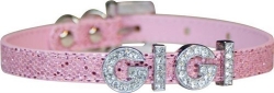 Foxy Glitz Slide Collar in Lots of Colors Roxy & Lulu, wooflink, susan lanci, dog clothes, small dog clothes, urban pup, pooch outfitters, dogo, hip doggie, doggie design, small dog dress, pet clotes, dog boutique. pet boutique, bloomingtails dog boutique, dog raincoat, dog rain coat, pet raincoat, dog shampoo, pet shampoo, dog bathrobe, pet bathrobe, dog carrier, small dog carrier, doggie couture, pet couture, dog football, dog toys, pet toys, dog clothes sale, pet clothes sale, shop local, pet store, dog store, dog chews, pet chews, worthy dog, dog bandana, pet bandana, dog halloween, pet halloween, dog holiday, pet holiday, dog teepee, custom dog clothes, pet pjs, dog pjs, pet pajamas, dog pajamas,dog sweater, pet sweater, dog hat, fabdog, fab dog, dog puffer coat, dog winter ja