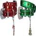 Foxy Metallic Candy Cane Crystal Charm Dog Collar  - ccc-candy-collarX-GWU