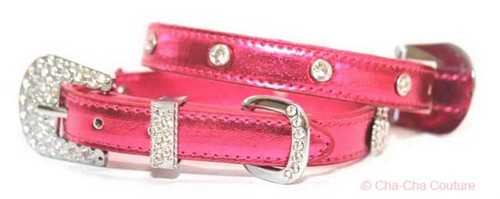 Foxy Metallic Jewel Dog Collar - Hot Pink wooflink, susan lanci, dog clothes, small dog clothes, urban pup, pooch outfitters, dogo, hip doggie, doggie design, small dog dress, pet clotes, dog boutique. pet boutique, bloomingtails dog boutique, dog raincoat, dog rain coat, pet raincoat, dog shampoo, pet shampoo, dog bathrobe, pet bathrobe, dog carrier, small dog carrier, doggie couture, pet couture, dog football, dog toys, pet toys, dog clothes sale, pet clothes sale, shop local, pet store, dog store, dog chews, pet chews, worthy dog, dog bandana, pet bandana, dog halloween, pet halloween, dog holiday, pet holiday, dog teepee, custom dog clothes, pet pjs, dog pjs, pet pajamas, dog pajamas,dog sweater, pet sweater, dog hat, fabdog, fab dog, dog puffer coat, dog winter jacket, dog col