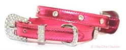 Foxy Metallic Jewel Dog Collar - Hot Pink wooflink, susan lanci, dog clothes, small dog clothes, urban pup, pooch outfitters, dogo, hip doggie, doggie design, small dog dress, pet clotes, dog boutique. pet boutique, bloomingtails dog boutique, dog raincoat, dog rain coat, pet raincoat, dog shampoo, pet shampoo, dog bathrobe, pet bathrobe, dog carrier, small dog carrier, doggie couture, pet couture, dog football, dog toys, pet toys, dog clothes sale, pet clothes sale, shop local, pet store, dog store, dog chews, pet chews, worthy dog, dog bandana, pet bandana, dog halloween, pet halloween, dog holiday, pet holiday, dog teepee, custom dog clothes, pet pjs, dog pjs, pet pajamas, dog pajamas,dog sweater, pet sweater, dog hat, fabdog, fab dog, dog puffer coat, dog winter jacket, dog col