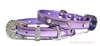 Foxy Metallic Jewel Dog Collar - Lilac 