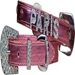 Foxy Metallic Slide Dog Collar in Pink - Hot Pink - Lilac - ccc-metslide-collarPX-1VM