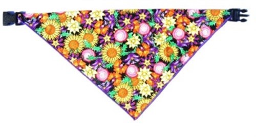 Bandana Dog Collars - Funky Flowers kosher, hanukkah, toy, jewish, toy, puppy bed,  beds,dog mat, pet mat, puppy mat, fab dog pet sweater, dog swepet clothes, dog clothes, puppy clothes, pet store, dog store, puppy boutique store, dog boutique, pet boutique, puppy boutique, Bloomingtails, dog, small dog clothes, large dog clothes, large dog costumes, small dog costumes, pet stuff, Halloween dog, puppy Halloween, pet Halloween, clothes, dog puppy Halloween, dog sale, pet sale, puppy sale, pet dog tank, pet tank, pet shirt, dog shirt, puppy shirt,puppy tank, I see spot, dog collars, dog leads, pet collar, pet lead,puppy collar, puppy lead, dog toys, pet toys, puppy toy, dog beds, pet beds, puppy bed,  beds,dog mat, pet mat, puppy mat, fab dog pet sweater, dog sweater, dog winte
