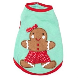 Gingerbread Anne Tee  Roxy & Lulu, wooflink, susan lanci, dog clothes, small dog clothes, urban pup, pooch outfitters, dogo, hip doggie, doggie design, small dog dress, pet clotes, dog boutique. pet boutique, bloomingtails dog boutique, dog raincoat, dog rain coat, pet raincoat, dog shampoo, pet shampoo, dog bathrobe, pet bathrobe, dog carrier, small dog carrier, doggie couture, pet couture, dog football, dog toys, pet toys, dog clothes sale, pet clothes sale, shop local, pet store, dog store, dog chews, pet chews, worthy dog, dog bandana, pet bandana, dog halloween, pet halloween, dog holiday, pet holiday, dog teepee, custom dog clothes, pet pjs, dog pjs, pet pajamas, dog pajamas,dog sweater, pet sweater, dog hat, fabdog, fab dog, dog puffer coat, dog winter ja