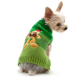 Gingerbread Man Sweater Roxy & Lulu, wooflink, susan lanci, dog clothes, small dog clothes, urban pup, pooch outfitters, dogo, hip doggie, doggie design, small dog dress, pet clotes, dog boutique. pet boutique, bloomingtails dog boutique, dog raincoat, dog rain coat, pet raincoat, dog shampoo, pet shampoo, dog bathrobe, pet bathrobe, dog carrier, small dog carrier, doggie couture, pet couture, dog football, dog toys, pet toys, dog clothes sale, pet clothes sale, shop local, pet store, dog store, dog chews, pet chews, worthy dog, dog bandana, pet bandana, dog halloween, pet halloween, dog holiday, pet holiday, dog teepee, custom dog clothes, pet pjs, dog pjs, pet pajamas, dog pajamas,dog sweater, pet sweater, dog hat, fabdog, fab dog, dog puffer coat, dog winter ja
