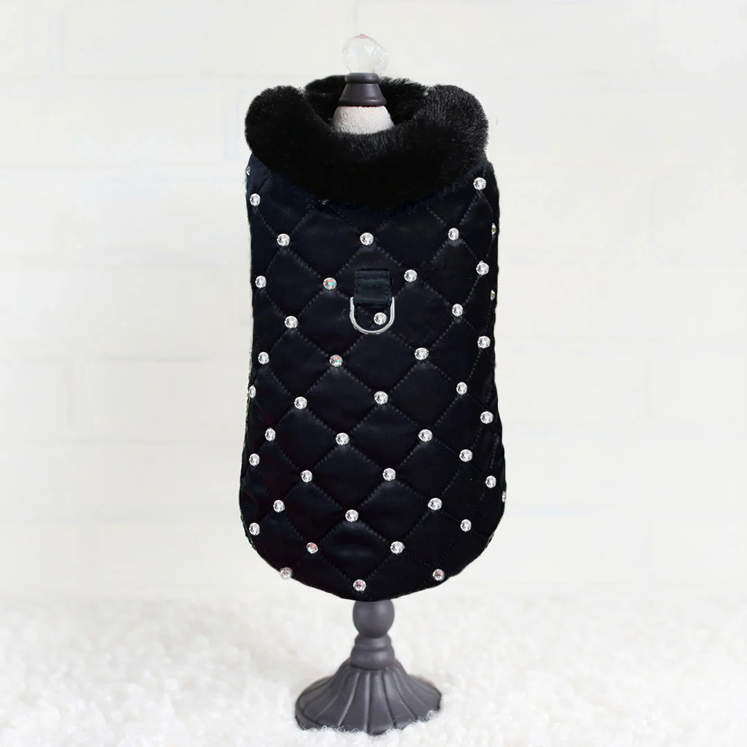 Glamour Baby Doggie Coat - Caviar dog coat, pet coat, hello doggie, glamour baby coat, snow, dog snow, small dog coat, small pet coat, quilted dog coat, abstract dress, abstract hearts dog dress, dog hearts, hearts, hearts pet dress, dress,dog dress, wooflink, wooflink dress, new, sale, dog dress new, someone special dress, pet dress, pet clothes, dg clothes, small dog clothing, small dog dress, designer dog, designer dog dress, wooflink designer, holiday, holidays, dog holiday, dog clothing, dog valentines day, pet valentines day, valentines day