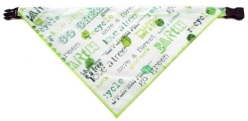Bandana Dog Collars - Going Green wooflink, susan lanci, dog clothes, small dog clothes, urban pup, pooch outfitters, dogo, hip doggie, doggie design, small dog dress, pet clotes, dog boutique. pet boutique, bloomingtails dog boutique, dog raincoat, dog rain coat, pet raincoat, dog shampoo, pet shampoo, dog bathrobe, pet bathrobe, dog carrier, small dog carrier, doggie couture, pet couture, dog football, dog toys, pet toys, dog clothes sale, pet clothes sale, shop local, pet store, dog store, dog chews, pet chews, worthy dog, dog bandana, pet bandana, dog halloween, pet halloween, dog holiday, pet holiday, dog teepee, custom dog clothes, pet pjs, dog pjs, pet pajamas, dog pajamas,dog sweater, pet sweater, dog hat, fabdog, fab dog, dog puffer coat, dog winter jacket, dog col