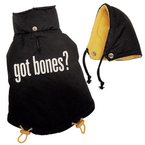 Got Bones Dog Coat wooflink, susan lanci, dog clothes, small dog clothes, urban pup, pooch outfitters, dogo, hip doggie, doggie design, small dog dress, pet clotes, dog boutique. pet boutique, bloomingtails dog boutique, dog raincoat, dog rain coat, pet raincoat, dog shampoo, pet shampoo, dog bathrobe, pet bathrobe, dog carrier, small dog carrier, doggie couture, pet couture, dog football, dog toys, pet toys, dog clothes sale, pet clothes sale, shop local, pet store, dog store, dog chews, pet chews, worthy dog, dog bandana, pet bandana, dog halloween, pet halloween, dog holiday, pet holiday, dog teepee, custom dog clothes, pet pjs, dog pjs, pet pajamas, dog pajamas,dog sweater, pet sweater, dog hat, fabdog, fab dog, dog puffer coat, dog winter jacket, dog col