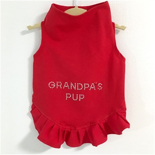 Grandpas Pup Stud Dog Flounce Dress in Many Colors    wooflink, susan lanci, dog clothes, small dog clothes, urban pup, pooch outfitters, dogo, hip doggie, doggie design, small dog dress, pet clotes, dog boutique. pet boutique, bloomingtails dog boutique, dog raincoat, dog rain coat, pet raincoat, dog shampoo, pet shampoo, dog bathrobe, pet bathrobe, dog carrier, small dog carrier, doggie couture, pet couture, dog football, dog toys, pet toys, dog clothes sale, pet clothes sale, shop local, pet store, dog store, dog chews, pet chews, worthy dog, dog bandana, pet bandana, dog halloween, pet halloween, dog holiday, pet holiday, dog teepee, custom dog clothes, pet pjs, dog pjs, pet pajamas, dog pajamas,dog sweater, pet sweater, dog hat, fabdog, fab dog, dog puffer coat, dog winter jacket, dog col