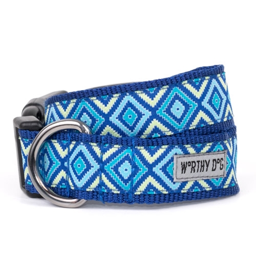 Graphic Diamond Blue Collar & Lead Collection         wooflink, susan lanci, dog clothes, small dog clothes, urban pup, pooch outfitters, dogo, hip doggie, doggie design, small dog dress, pet clotes, dog boutique. pet boutique, bloomingtails dog boutique, dog raincoat, dog rain coat, pet raincoat, dog shampoo, pet shampoo, dog bathrobe, pet bathrobe, dog carrier, small dog carrier, doggie couture, pet couture, dog football, dog toys, pet toys, dog clothes sale, pet clothes sale, shop local, pet store, dog store, dog chews, pet chews, worthy dog, dog bandana, pet bandana, dog halloween, pet halloween, dog holiday, pet holiday, dog teepee, custom dog clothes, pet pjs, dog pjs, pet pajamas, dog pajamas,dog sweater, pet sweater, dog hat, fabdog, fab dog, dog puffer coat, dog winter jacket, dog col