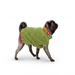 Green Floral Basketweave Hand Knit Dog Sweater   - up-greenfloral-sweater
