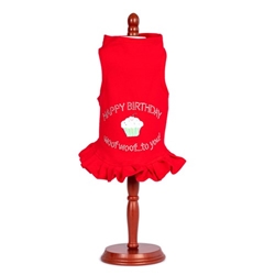 Happy Birthday Dress  in many Colors wooflink, susan lanci, dog clothes, small dog clothes, urban pup, pooch outfitters, dogo, hip doggie, doggie design, small dog dress, pet clotes, dog boutique. pet boutique, bloomingtails dog boutique, dog raincoat, dog rain coat, pet raincoat, dog shampoo, pet shampoo, dog bathrobe, pet bathrobe, dog carrier, small dog carrier, doggie couture, pet couture, dog football, dog toys, pet toys, dog clothes sale, pet clothes sale, shop local, pet store, dog store, dog chews, pet chews, worthy dog, dog bandana, pet bandana, dog halloween, pet halloween, dog holiday, pet holiday, dog teepee, custom dog clothes, pet pjs, dog pjs, pet pajamas, dog pajamas,dog sweater, pet sweater, dog hat, fabdog, fab dog, dog puffer coat, dog winter jacket, dog col