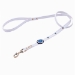 Happy Camper Collar & Leash - White Blue Circle - dsh-happycamperwhiteblue