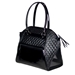 Haylee Black Quilted Luxe Dog Carrier - pet-hayalee