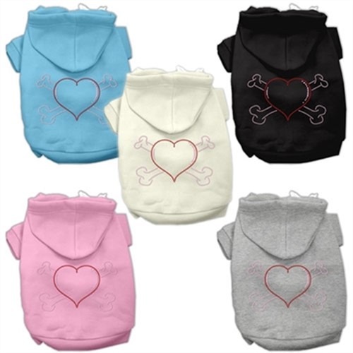 Heart & Crossbone Rhinestone Dog Hoodie in Many Colors   dog coat, pet coat, dog winter coat, pet winter coat, fashion coat, dog tweed, dig handmade, pet tweed, small dog coat, small pet coat,dog harness, pet harness, dog, pet, dog boutique, pet boutique, sale dogs, pet sale, dog store, pet store, doggie couture, bloomingtails dog boutique, new dog designs, new pet design, chanel harness, chanel pet harness, chanel dog harness, dog spring designs, harness sale, harness clearance, hello doggie