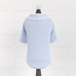 Heavenly Kiss Sweater in Baby Blue Dog sweater, pet sweater, pet heavenly kiss, heavenly kiss dog sweater, victorian coat, victorian pet coat, victorian dog coat,dog coat, pet coat, dog winter coat, pet winter coat, fashion coat, dog tweed, dig handmade, pet tweed, small dog coat, small pet coat,dog harness, pet harness, dog, pet, dog boutique, pet boutique, sale dogs, pet sale, dog store, pet store, doggie couture, bloomingtails dog boutique, new dog designs, new pet design, chanel harness, chanel pet harness, chanel dog harness, dog spring designs, harness sale, harness clearance, hello doggie