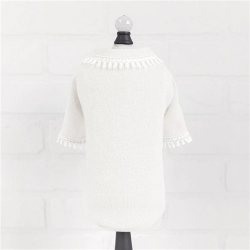 Heavenly Kiss Sweater in Cream Dog sweater, pet sweater, pet heavenly kiss, heavenly kiss dog sweater, victorian coat, victorian pet coat, victorian dog coat,dog coat, pet coat, dog winter coat, pet winter coat, fashion coat, dog tweed, dig handmade, pet tweed, small dog coat, small pet coat,dog harness, pet harness, dog, pet, dog boutique, pet boutique, sale dogs, pet sale, dog store, pet store, doggie couture, bloomingtails dog boutique, new dog designs, new pet design, chanel harness, chanel pet harness, chanel dog harness, dog spring designs, harness sale, harness clearance, hello doggie