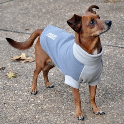 Highline Fleece Coat TWO TONE GRAY Roxy & Lulu, wooflink, susan lanci, dog clothes, small dog clothes, urban pup, pooch outfitters, dogo, hip doggie, doggie design, small dog dress, pet clotes, dog boutique. pet boutique, bloomingtails dog boutique, dog raincoat, dog rain coat, pet raincoat, dog shampoo, pet shampoo, dog bathrobe, pet bathrobe, dog carrier, small dog carrier, doggie couture, pet couture, dog football, dog toys, pet toys, dog clothes sale, pet clothes sale, shop local, pet store, dog store, dog chews, pet chews, worthy dog, dog bandana, pet bandana, dog halloween, pet halloween, dog holiday, pet holiday, dog teepee, custom dog clothes, pet pjs, dog pjs, pet pajamas, dog pajamas,dog sweater, pet sweater, dog hat, fabdog, fab dog, dog puffer coat, dog winter ja
