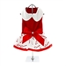 Holiday Christmas Candy Cane Dog Dress with Leash  - dd-candycane-dressX-YA8