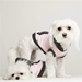 "Holly" Bamboo Fleece Sleeveless Dog Hoodie - Pink/Grey  - sharp-holly