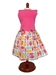 Hot Pink Silly Owls Dress - dl-owlssilly