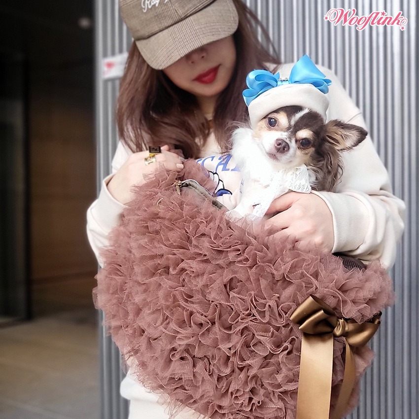 Hug Me Dog Bag in Tulle by Wooflink - Bloomingtails Dog Boutique