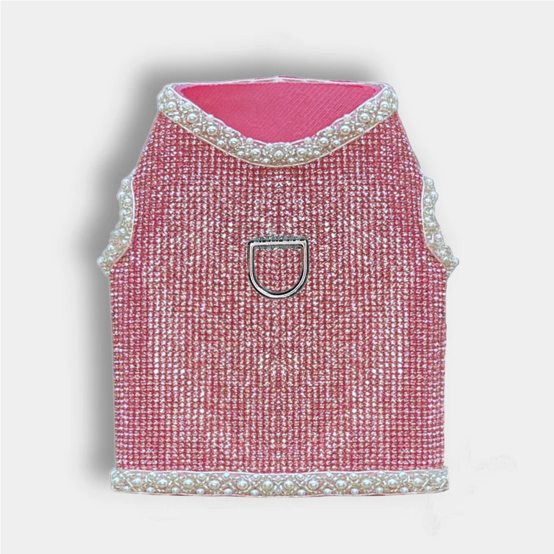 Imperial Crystal Dog Harness in Prima Donna dog harness, pet harness, small dog harness, small pet harness, crystal harness, hello doggie, imperial crystal harness, boogie dog harness, boogie, fancy dog harness, fancy pet clothes, fancy dog clothes