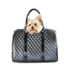 JL Duffel Carrier in Quilted Ivory or Black Lux - pet-duffelquiltedi
