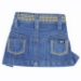 Jane Denim Dog Skirt with Gold Nailheads  - dic-pinkanedognail
