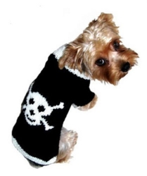 Jolly Roger Dog Sweater - Black & White puppy bed,  beds,dog mat, pet mat, puppy mat, fab dog pet sweater, dog swepet clothes, dog clothes, puppy clothes, pet store, dog store, puppy boutique store, dog boutique, pet boutique, puppy boutique, Bloomingtails, dog, small dog clothes, large dog clothes, large dog costumes, small dog costumes, pet stuff, Halloween dog, puppy Halloween, pet Halloween, clothes, dog puppy Halloween, dog sale, pet sale, puppy sale, pet dog tank, pet tank, pet shirt, dog shirt, puppy shirt,puppy tank, I see spot, dog collars, dog leads, pet collar, pet lead,puppy collar, puppy lead, dog toys, pet toys, puppy toy, dog beds, pet beds, puppy bed,  beds,dog mat, pet mat, puppy mat, fab dog pet sweater, dog sweater, dog winter, pet winter,dog raincoat, pet rain