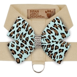 Jungle Print Nouveau Bow Tinkie Harness in Lots of Colors by Susan Lanci wooflink, susan lanci, dog clothes, small dog clothes, urban pup, pooch outfitters, dogo, hip doggie, doggie design, small dog dress, pet clotes, dog boutique. pet boutique, bloomingtails dog boutique, dog raincoat, dog rain coat, pet raincoat, dog shampoo, pet shampoo, dog bathrobe, pet bathrobe, dog carrier, small dog carrier, doggie couture, pet couture, dog football, dog toys, pet toys, dog clothes sale, pet clothes sale, shop local, pet store, dog store, dog chews, pet chews, worthy dog, dog bandana, pet bandana, dog halloween, pet halloween, dog holiday, pet holiday, dog teepee, custom dog clothes, pet pjs, dog pjs, pet pajamas, dog pajamas,dog sweater, pet sweater, dog hat, fabdog, fab dog, dog puffer coat, dog winter jacket, dog col